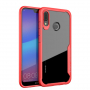 Ipaky čirý kryt s rámečkem pro Huawei P20 Lite - červený