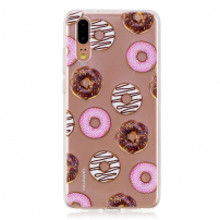 Plastový kryt donuty pro Huawei P20 - transparentní