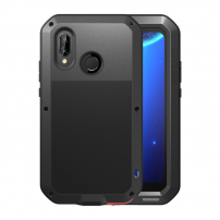 Love Mei kovový super odolný kryt pro Huawei P20 Lite - černý