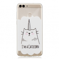 Plastový kryt caticorn pro Huawei P Smart - transparentní