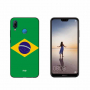 Nxe plastový kryt vlajka Brazílie pro Huawei P20 Lite