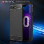 Ochranný plastový kryt s broušenou texturou pro Honor 10 - černý