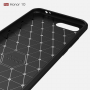 Ochranný plastový kryt s broušenou texturou pro Honor 10 - černý