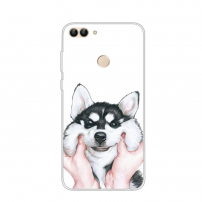 Plastový kryt husky pro Huawei P Smart - černobílý