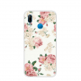 Plastový kryt květiny pro Huawei P20 Lite - bílý
