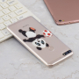 Plastový kryt panda pro Huawei Y7 Prime (2018) - transparentní