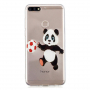 Plastový kryt panda pro Huawei Y7 Prime (2018) - transparentní