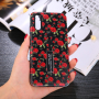 Plastový kryt s poutkem divoké růže pro Huawei P20 Pro - černý