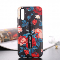 Plastový kryt s poutkem růže pro Huawei P20 Pro - černý