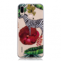 Plastový kryt zebra pro Huawei P20 Lite - transparentní