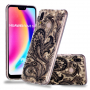 Kryt s diamantovou 3D texturou Florální pro Huawei P20 Lite - transparentní