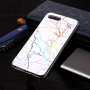 Plastový kryt se vzorem mramoru pro Honor 10 - bílý