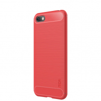 Mofi plastový kryt s broušenou texturou pro Huawei Y5 (2018) - červený