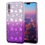 Plastový kryt srdíčka pro Huawei P20 Pro - fialový