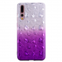 Plastový kryt srdíčka pro Huawei P20 Pro - fialový