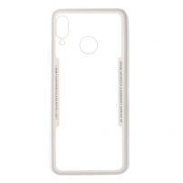 Plastový čirý kryt s rámečkem pro Huawei Nova 3 - bílý