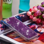 Plastový kryt s plovoucími flitry pro Huawei Y5 (2018) / Honor 7S - fialový