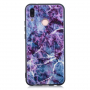 Plastový kryt mramor pro Huawei P20 Lite - fialový