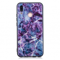 Plastový kryt mramor pro Huawei P20 Lite - fialový