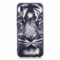 Plastový kryt tygr pro Huawei P20 Lite - černobílý