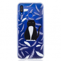 Plastový kryt kočka pro Huawei Nova 3i - transparentní