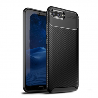 Ipaky plastový kryt s texturou karbonu pro Honor 10 - černý