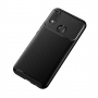 Plastový kryt s texturou karbonu pro Huawei Nova 3i - černý