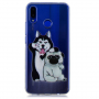 Plastový kryt husky a mops pro Huawei Nova 3i - transparentní