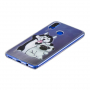 Plastový kryt husky a mops pro Huawei Nova 3i - transparentní
