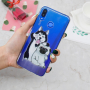 Plastový kryt husky a mops pro Huawei Nova 3i - transparentní