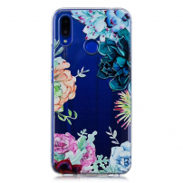 Plastový kryt květiny pro Huawei Nova 3 - transparentní 