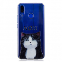 Plastový kryt kočka pro Huawei Nova 3 - transparentní 