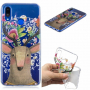 Plastový kryt květinový jelen pro Huawei Nova 3i - transparentní