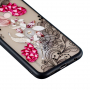 Plastový embosovaný kryt Zářivý květ pro Huawei P20 Lite - transparentní