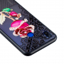 Plastový embosovaný kryt růže pro Huawei Nova 3i - transparentní