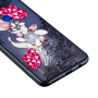 Plastový embosovaný kryt růžová květina pro Huawei Nova 3i - transparentní