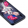Plastový embosovaný kryt růžová květina pro Huawei Nova 3i - transparentní