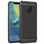 Imak kryt s broušenou a karbonovou texturou pro Huawei Mate 20 Pro - černý