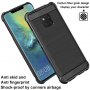 Imak kryt s broušenou a karbonovou texturou pro Huawei Mate 20 Pro - černý