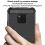 Imak kryt s broušenou a karbonovou texturou pro Huawei Mate 20 Pro - černý