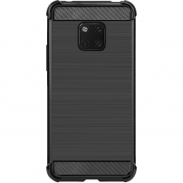 Imak kryt s broušenou a karbonovou texturou pro Huawei Mate 20 Pro - černý