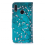 Flipové pouzdro kvetoucí strom pro Honor 10 Lite / Huawei P Smart (2019) - modré