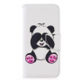 Flipové pouzdro panda pro Honor 10 Lite / Huawei P Smart (2019) - bílé