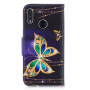 Flipové pouzdro motýl pro Honor 10 Lite / Huawei P Smart (2019) - černé
