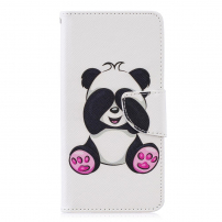 Flipové pouzdro panda pro Huawei P30 - bílé