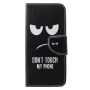 Flipové pouzdro Don't touch my phone pro Honor 10 Lite - černé