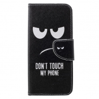 Flipové pouzdro Don't touch my phone pro Honor 10 Lite - černé