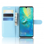 Flipové pouzdro s texturou kůže pro Huawei P30 Pro - modré