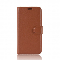 Flipové pouzdro s texturou kůže pro Huawei P30 Pro - hnědé