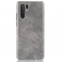 Kožený kryt pro Huawei P30 Pro - šedý